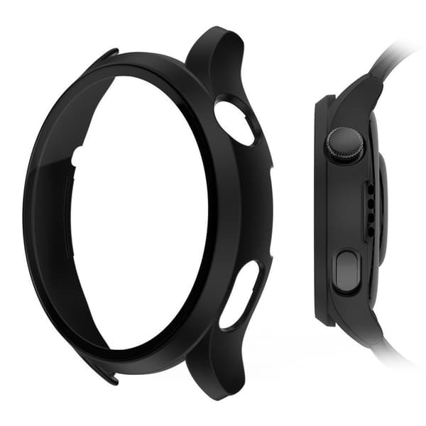 Huawei Watch 3 matte cover + tempered glass screen protector - Black Transparent