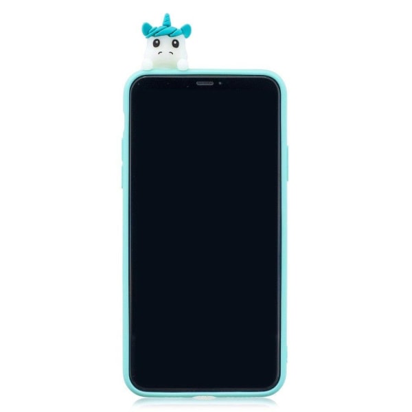 Cute 3D iPhone 11 Pro Max kuoret - Vaaleansinisiä Yksisarvisia Blue