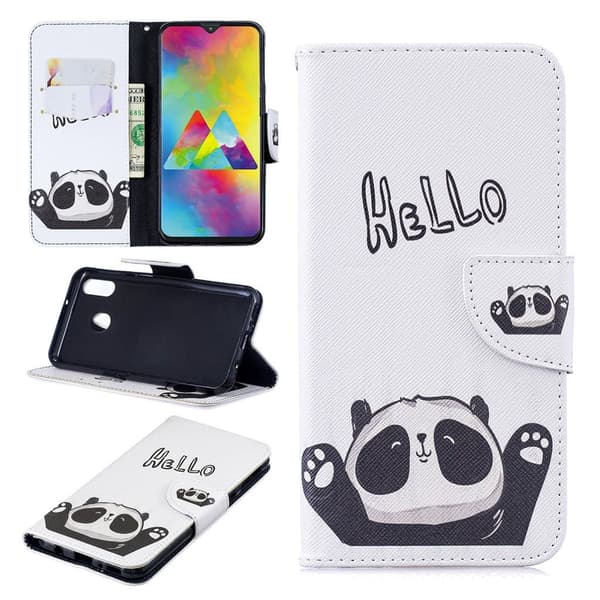 Wonderland Samsung Galaxy M20 etui - Sød Panda Multicolor
