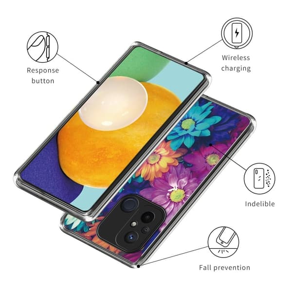 Deco Xiaomi Redmi 12C cover - Krysantemum Multicolor