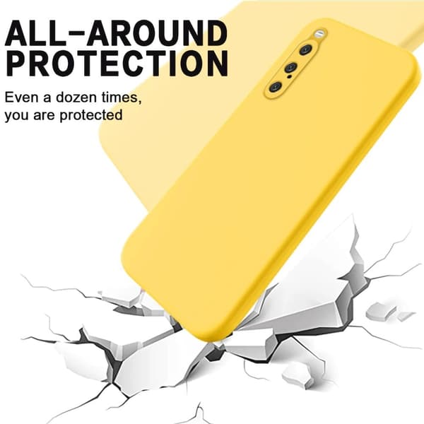 Matte Liquid silikone cover til Sony Xperia 10 V - Gul Yellow