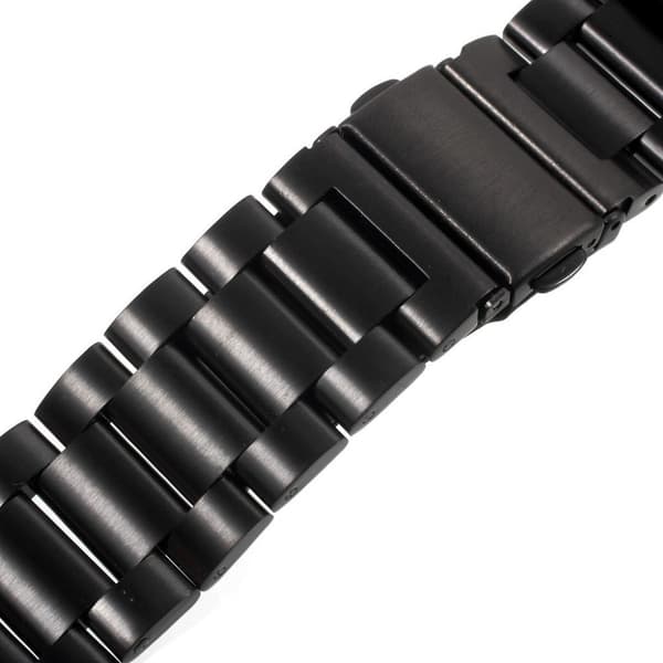 Samsung Gear S3 Ruostumaton Teräs Kellon Ranneke - Musta Black