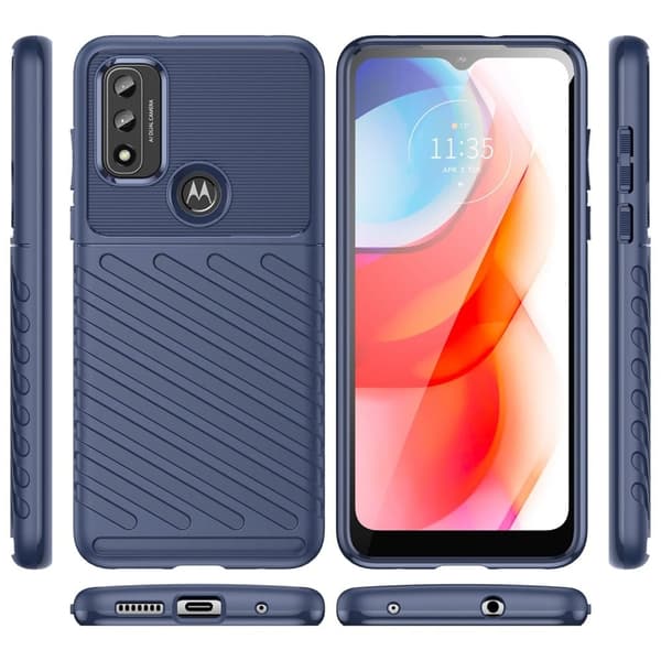 Thunder Motorola Moto G Play (2022) deksel - Blå Blue