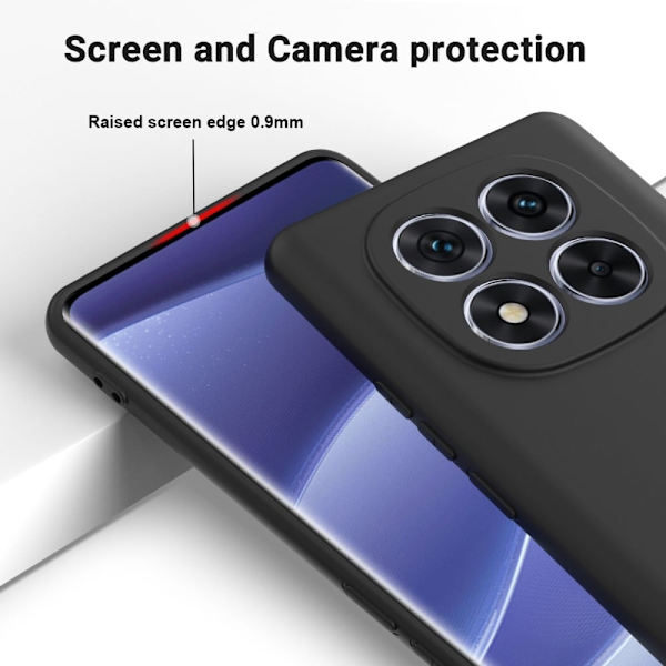 Matte Liquid Xiaomi Redmi Note 14 Pro Plus 5G silikone cover - Sort Black
