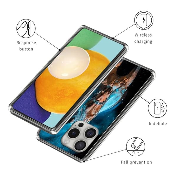 Vibe iPhone 16 Pro cover - Style D Blue