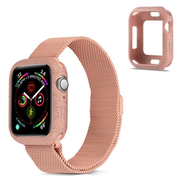 Apple Watch Series 5 44mm holdbart etui - Pink Pink