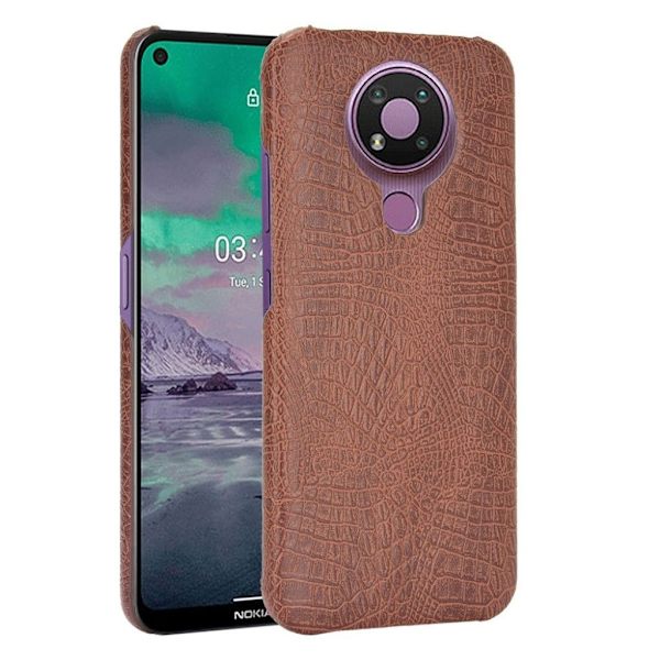 Croco Etui Nokia 3.4 - Brun Brown