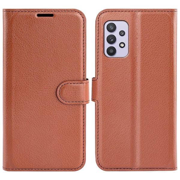 Klassisk Samsung Galaxy A53 5G flip etui - Brun Brown