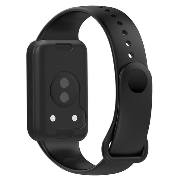 Honor Band 9 Silicone Watch Case Protective Bumper Frame - Sort Black