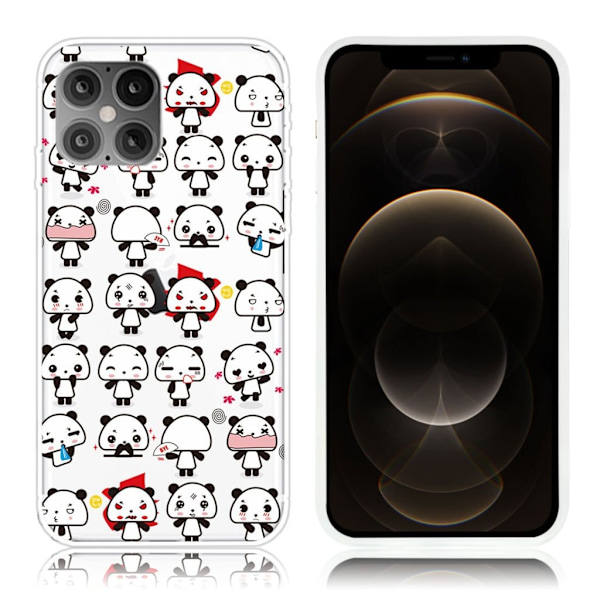Deco iPhone 12 / 12 Pro Etui - Pandaer White