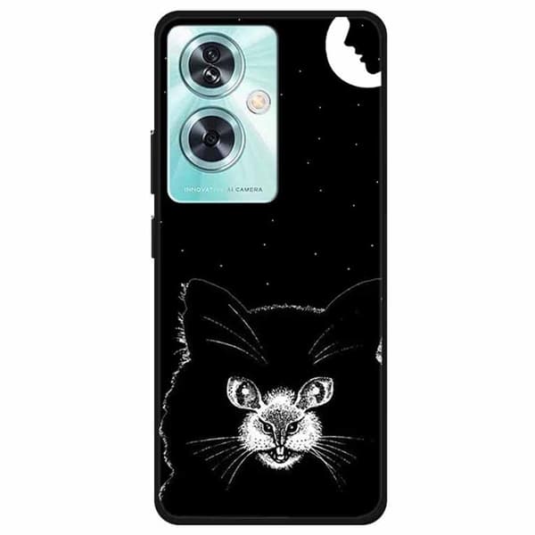 Imagine OnePlus Nord N30 SE deksel - Månekatt Black