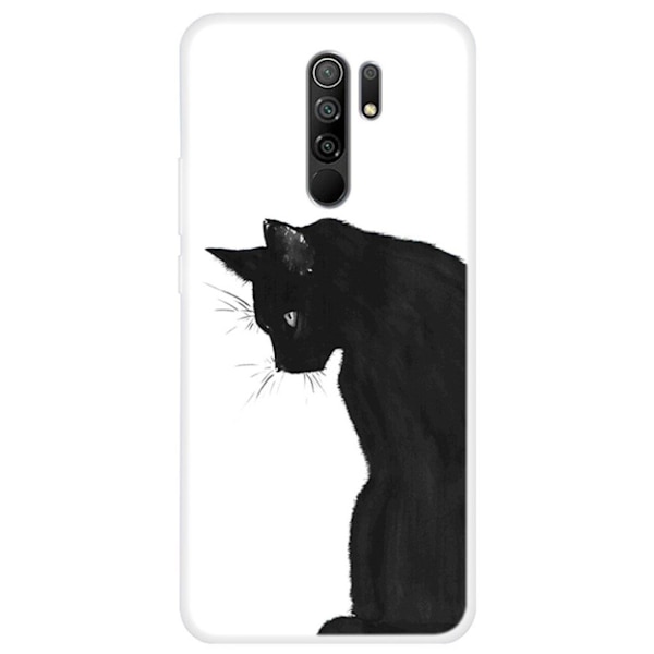 Deco Xiaomi Redmi 9 Etui - Sort Kat Black