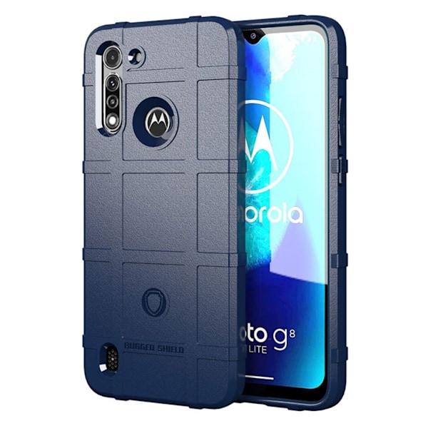 Rugged Shield Motorola Moto G8 Power Lite skal - Blå Blå