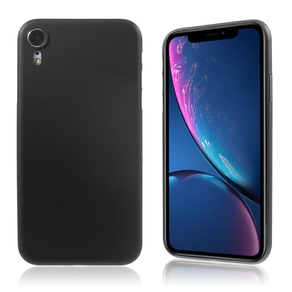 iPhone Xr ultratyndt, mat etui - Sort Black