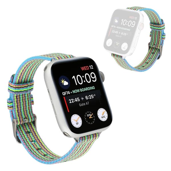 Apple Watch Series 6 / 5 40 mm urrem i nylon - Blå Blue
