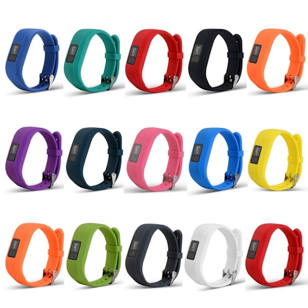 Garmin Vivofit 3 Enfärgat silikon klockband - Svart Svart