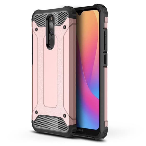 Armour Guard cover - Xiaomi Redmi 8 / 8A – Rødguld Pink