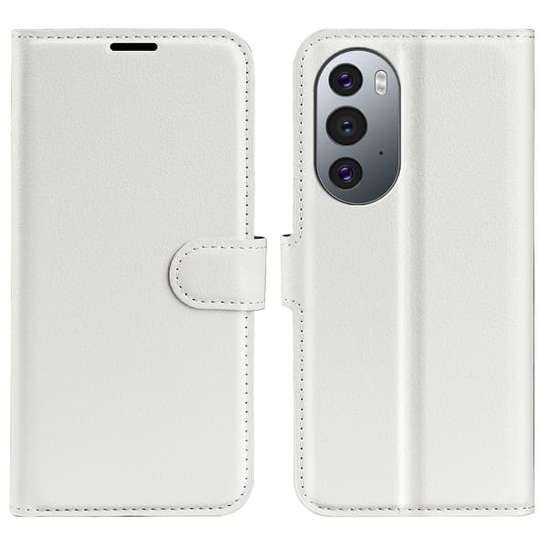 Classic Motorola Edge 30 Pro / Edge X30 Flip Etui - Hvid White