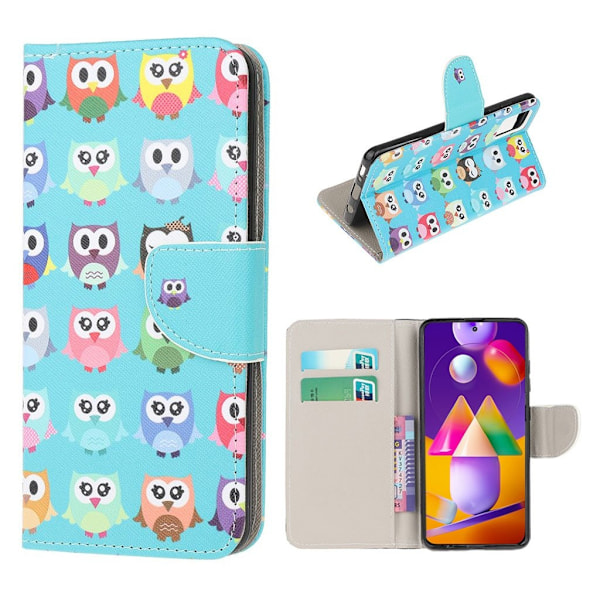 Wonderland Samsung Galaxy M31s Flip Etui - Multiple Ugler Multicolor