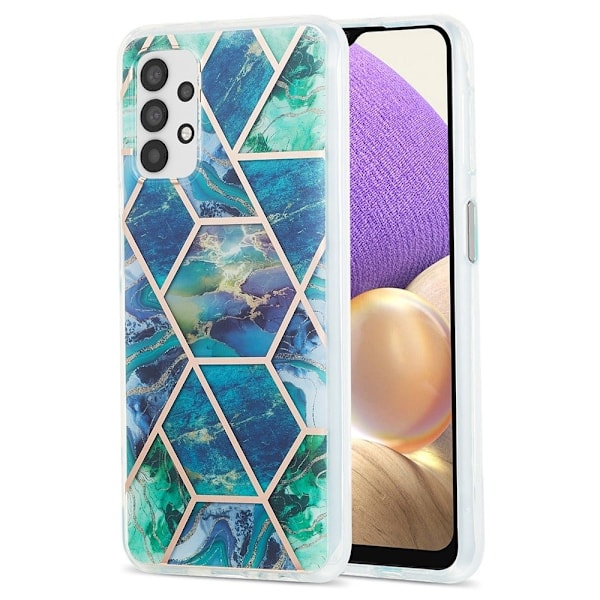 Marmormotiv Samsung Galaxy A23 skal - Blå/Grön multifärg