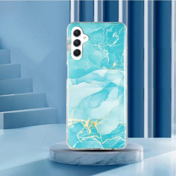 Marble Samsung Galaxy A24 4G Etui - Grøn Green