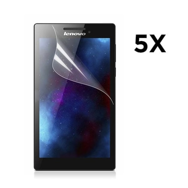 Klar LCD Skärmskydd för Lenovo Tab 2 A7-30 - 5-Pack Transparent