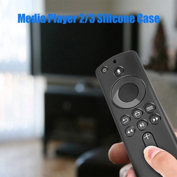 Amazon Fire TV Stick 4K (3.) / 4K (2.) simpelt silikonecover - Lysende Blå Blue