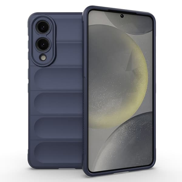 Samsung Galaxy S25 Edge Etui Anti-Drop Mykt, fleksibelt og robust bakdeksel - Mørkeblå Blue