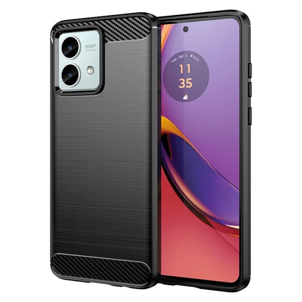 Carbon Flex Etui Motorola Moto G84 5g - Sort Black