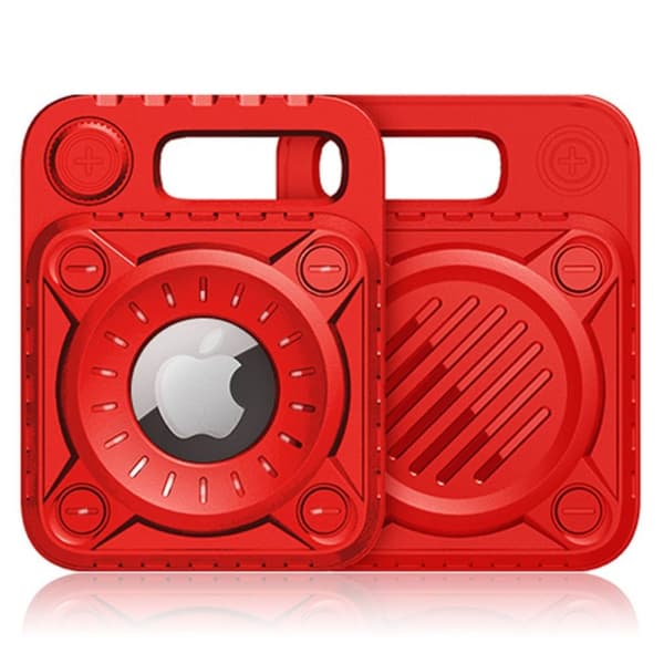 AirTags TPU-cover i punk-stil - Rød Red