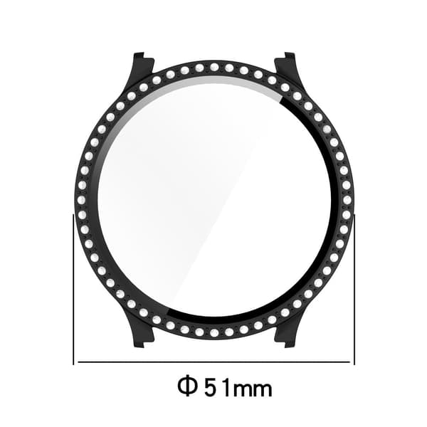 Samsung Galaxy Watch7 44mm Bling Case Electroplating Bump Resistant Watch Cover with Built-In Screen Protector - Silver Silver grey