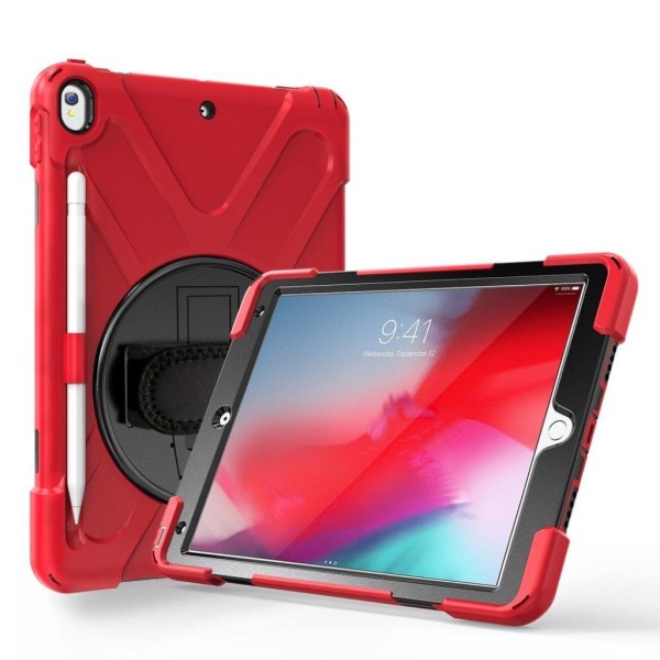 iPad Air (2019) X-formet dreje etui - Rød Red