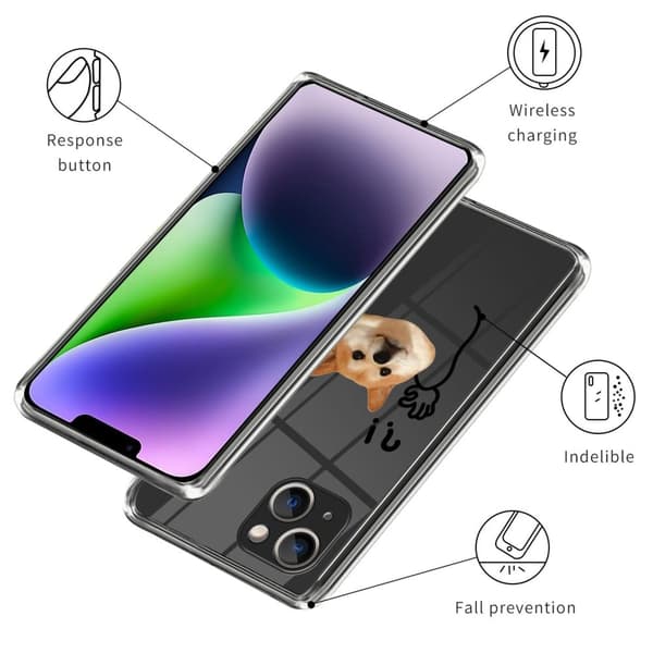 Deco iPhone 14 cover - Gennemsigtig Transparent
