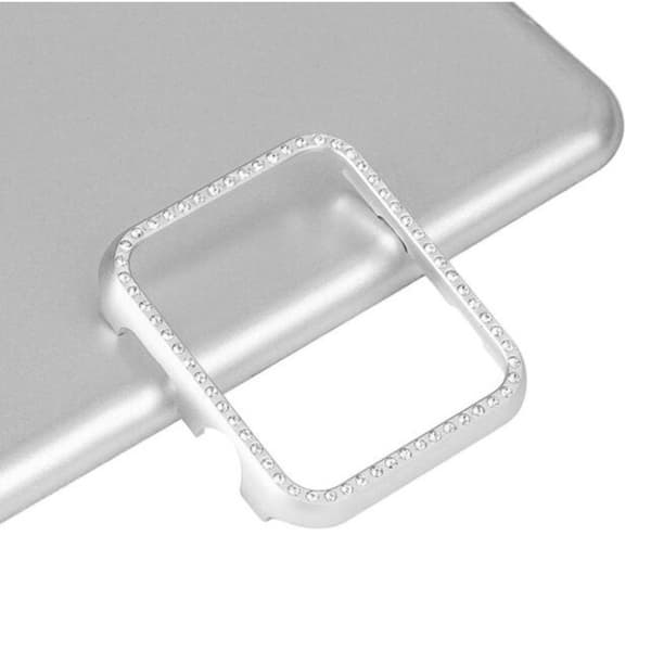 Apple Watch Series 4 40mm aluminiumsramme diamant deksel  - Sølv Silver grey