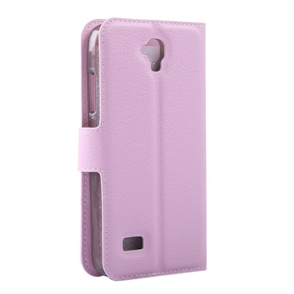 Mankell læderetui med kortholder til Huawei Y5 Y560 - Lyserød Pink