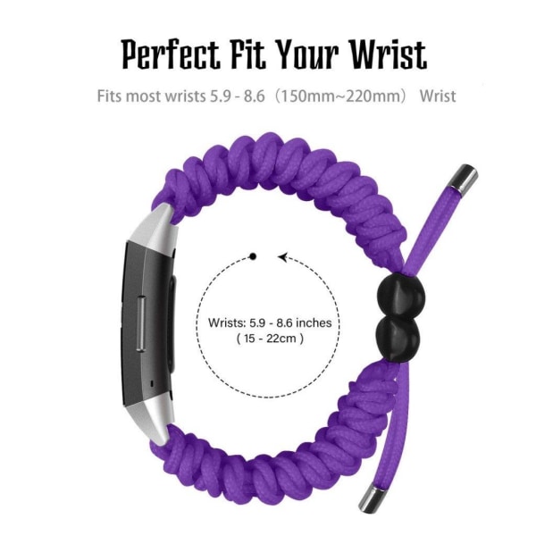 Fitbit Charge 4 / 3 braided watch band - Purple Purple