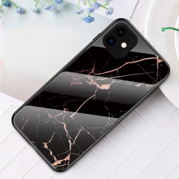 Fantasy Marble iPhone 11 kuoret - Kulta Black