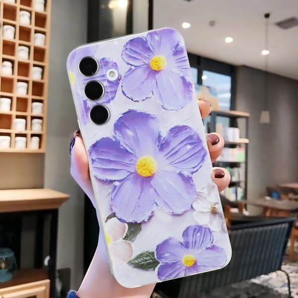 Vibe Samsung Galaxy A36 skal - Lila Blomma Lila