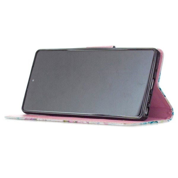 Wonderland Samsung Galaxy Note 20 5G / Samsung Galaxy Note 20 flip kuoret - Kaunis Kukka Pink