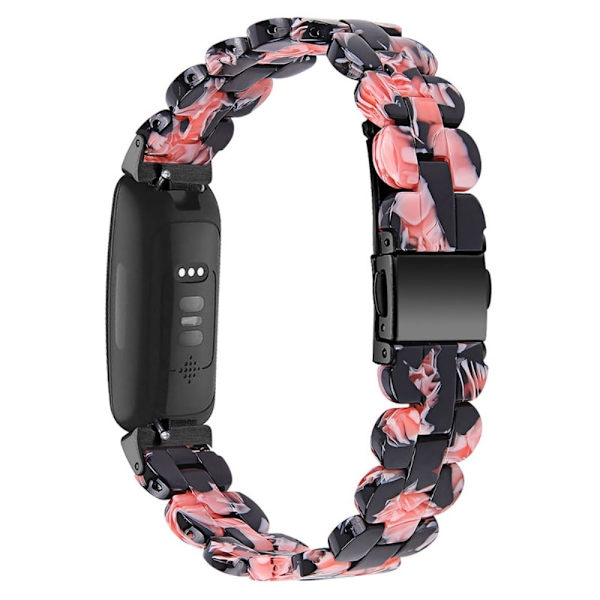 Fitbit Inspire 2 / Inspire HR kellon hihna - Musta / Pinkki Multicolor