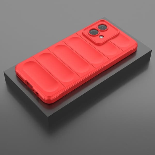 Blødt grebsformet cover til Motorola Moto G84 - Rød Red