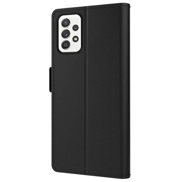 Phone Suojakotelo With Make-up Mirror And Slick Design For Samsung Galaxy A72 5G - Musta Black