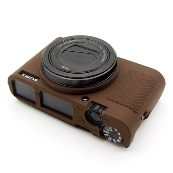 Sony DSC-RX100 Mark III IV M3 M4 blød silikone beskyttende etui - Brun Brown
