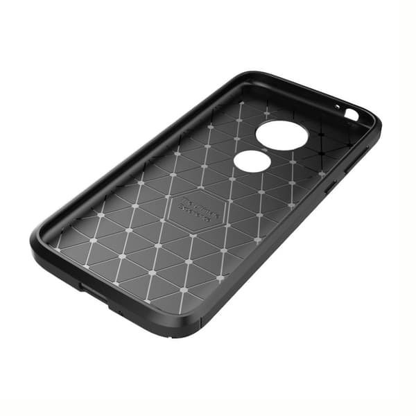 Motorola Moto E5 Play Karbonfiber Etui - Svart Black