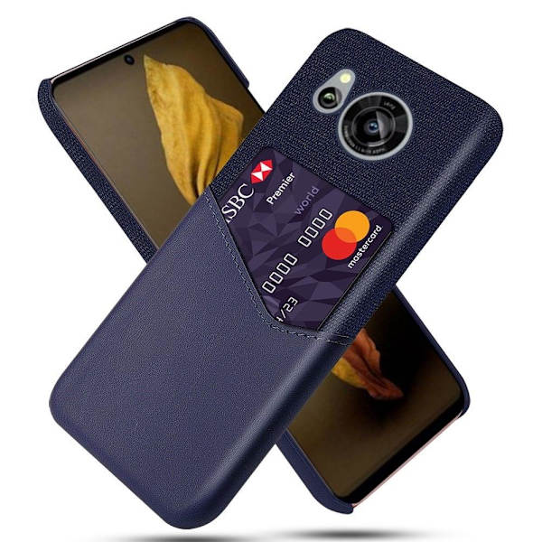 Bofink Sharp Aquos Sense 7 Card Suojakuori - Sininen Blue