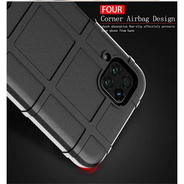 Rugged Shield Huawei P40 Lite / Huawei Nova 6 SE skal - Svart Svart
