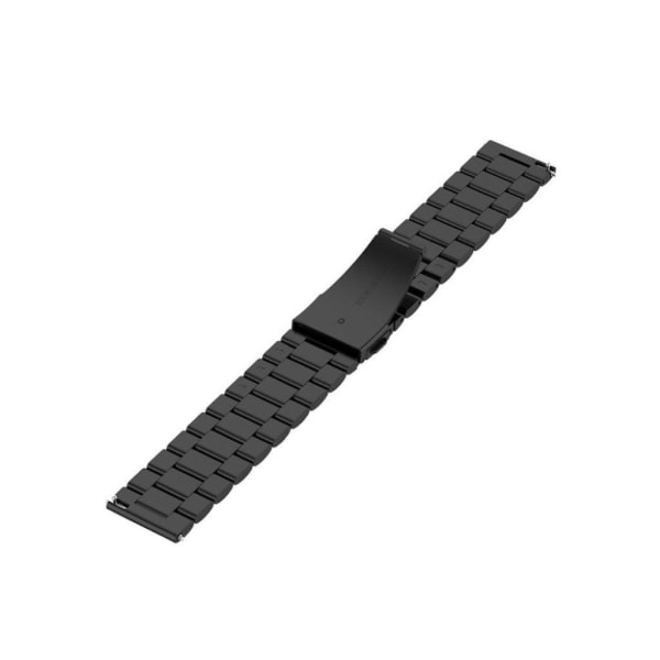 Samsung Gear S2 / Galaxy Watch Active 2 - 40mm / 44mm klockarmband i rostfritt stål - Svart Svart