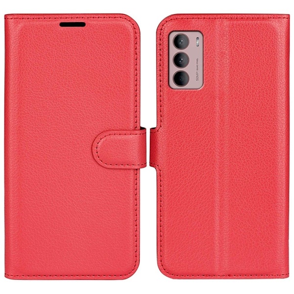 Klassisk Motorola Moto G42 Flip Etui - Rød Red