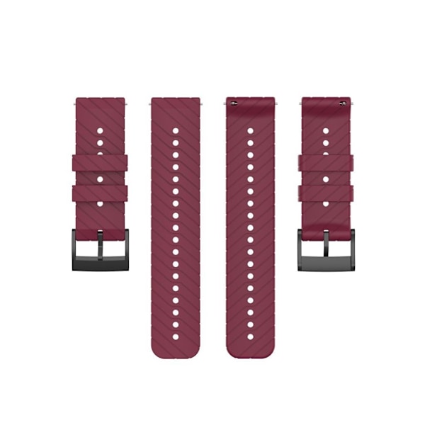 Suunto 9 kestävä silikoninen kellonauha - Viininpunainen Red