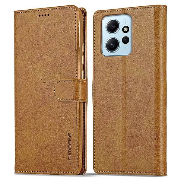 LC.IMEEKE Xiaomi Redmi Note 12 Flippetui - Lysebrun Brown
